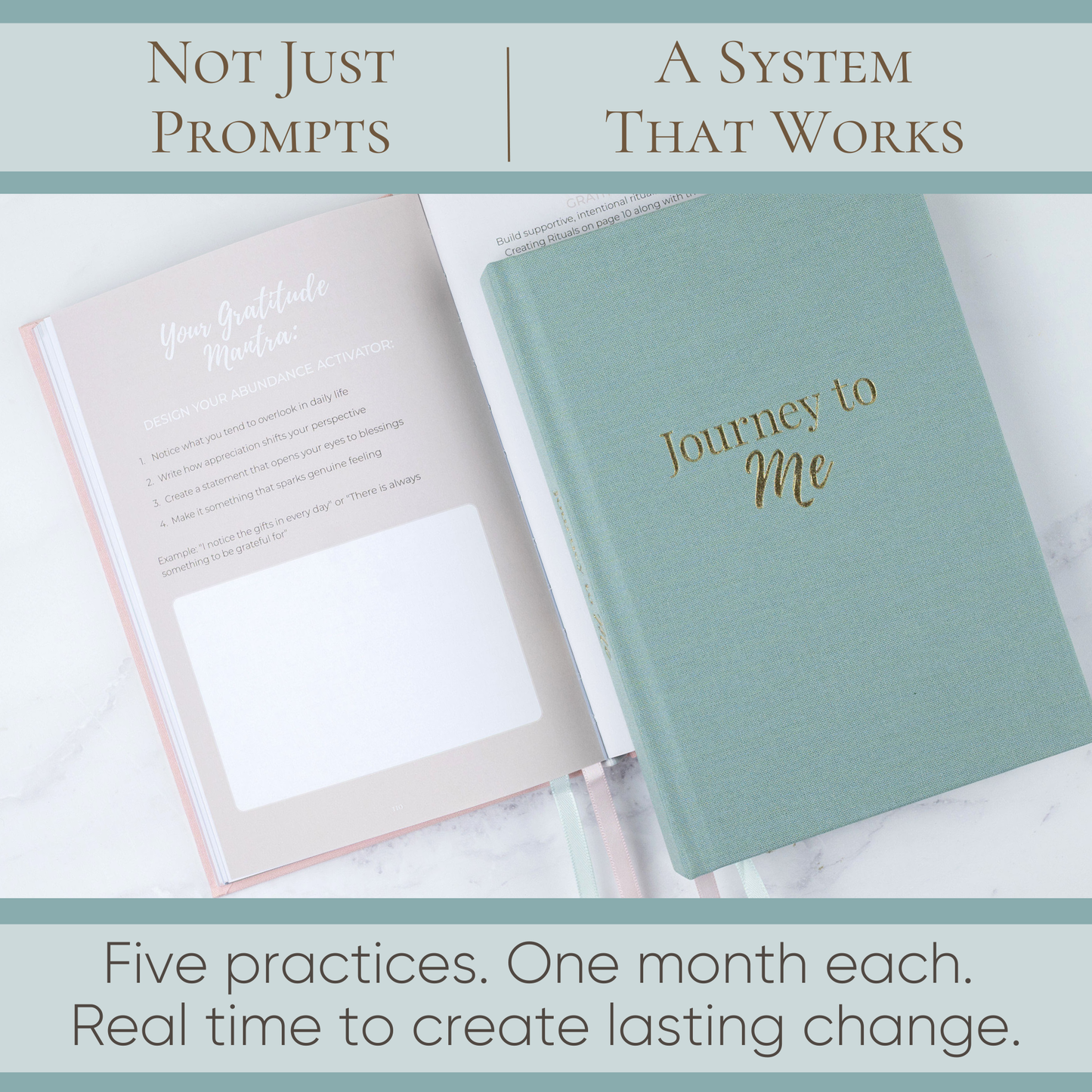 Daily Self-Care & Mindfulness Journal (GREEN) - Journey to Me